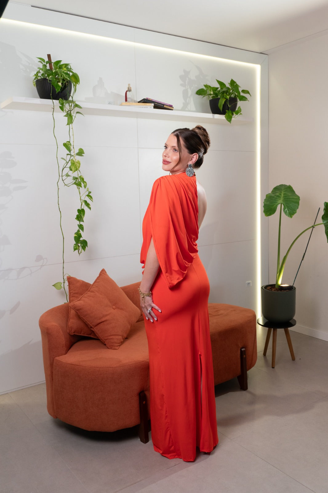 Vestido Tiana Aperol