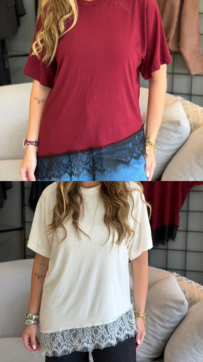 Combo T-Shirt Renda