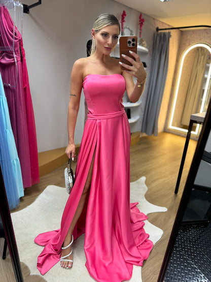 Vestido Majestade Rosa