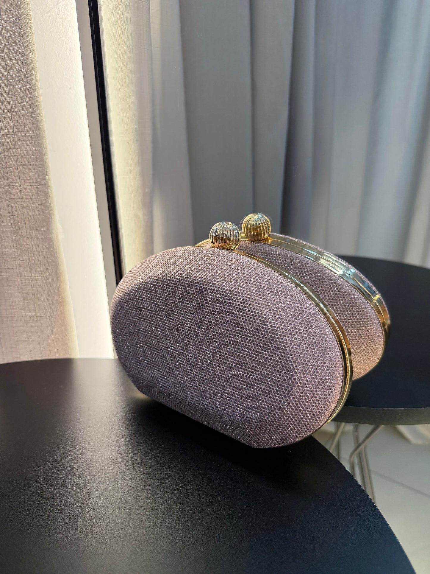 Cluth Oval Rosé com Brilho