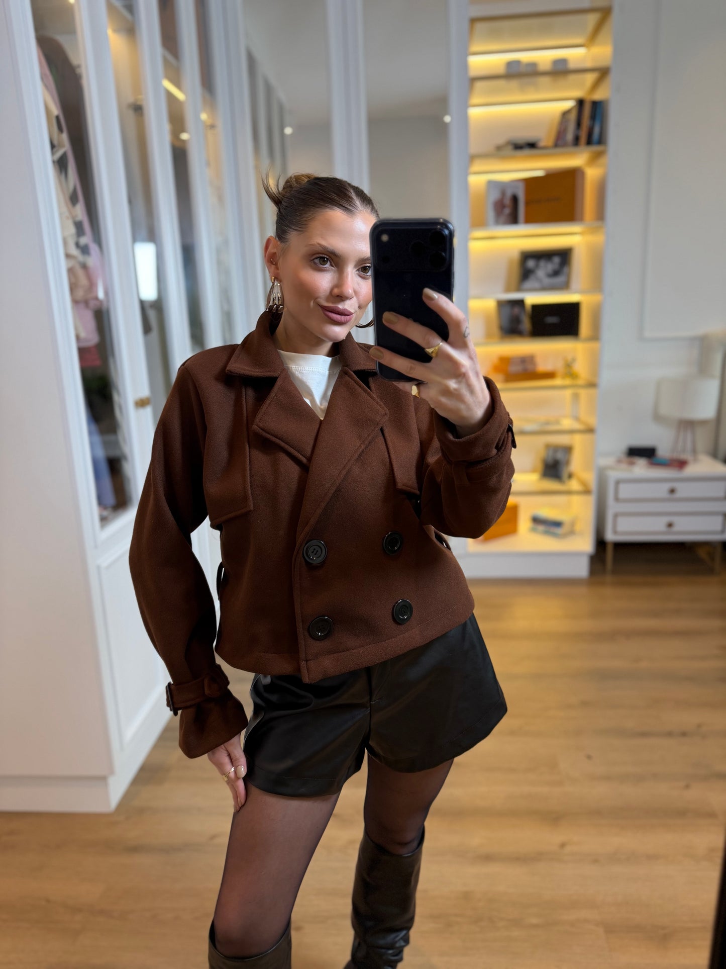 Casaco Curto Lã Batida Alice