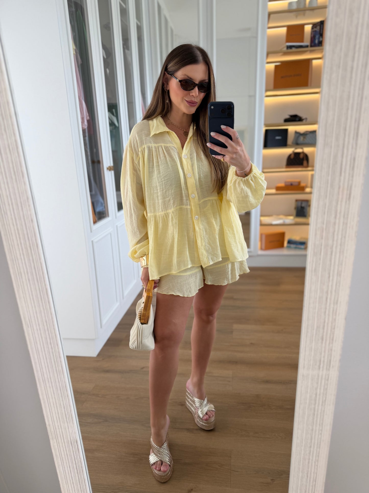 Conjunto Camisa e Shorts com Caimento Soltinho