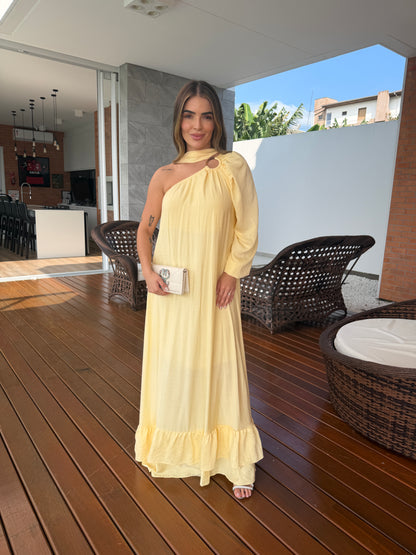 Vestido Longo Ombro Único