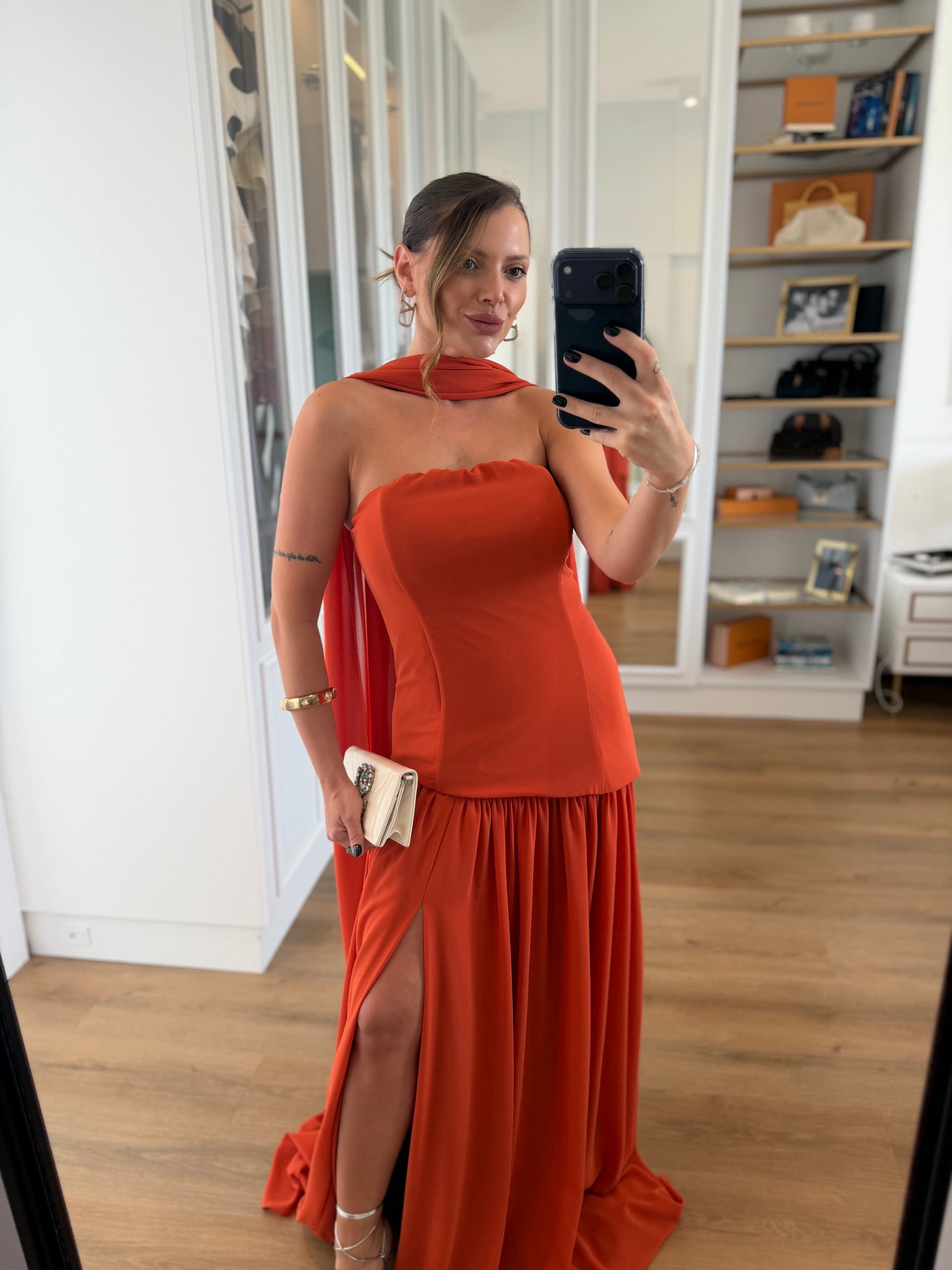Vestido Longo Tomara que Caia com Fenda