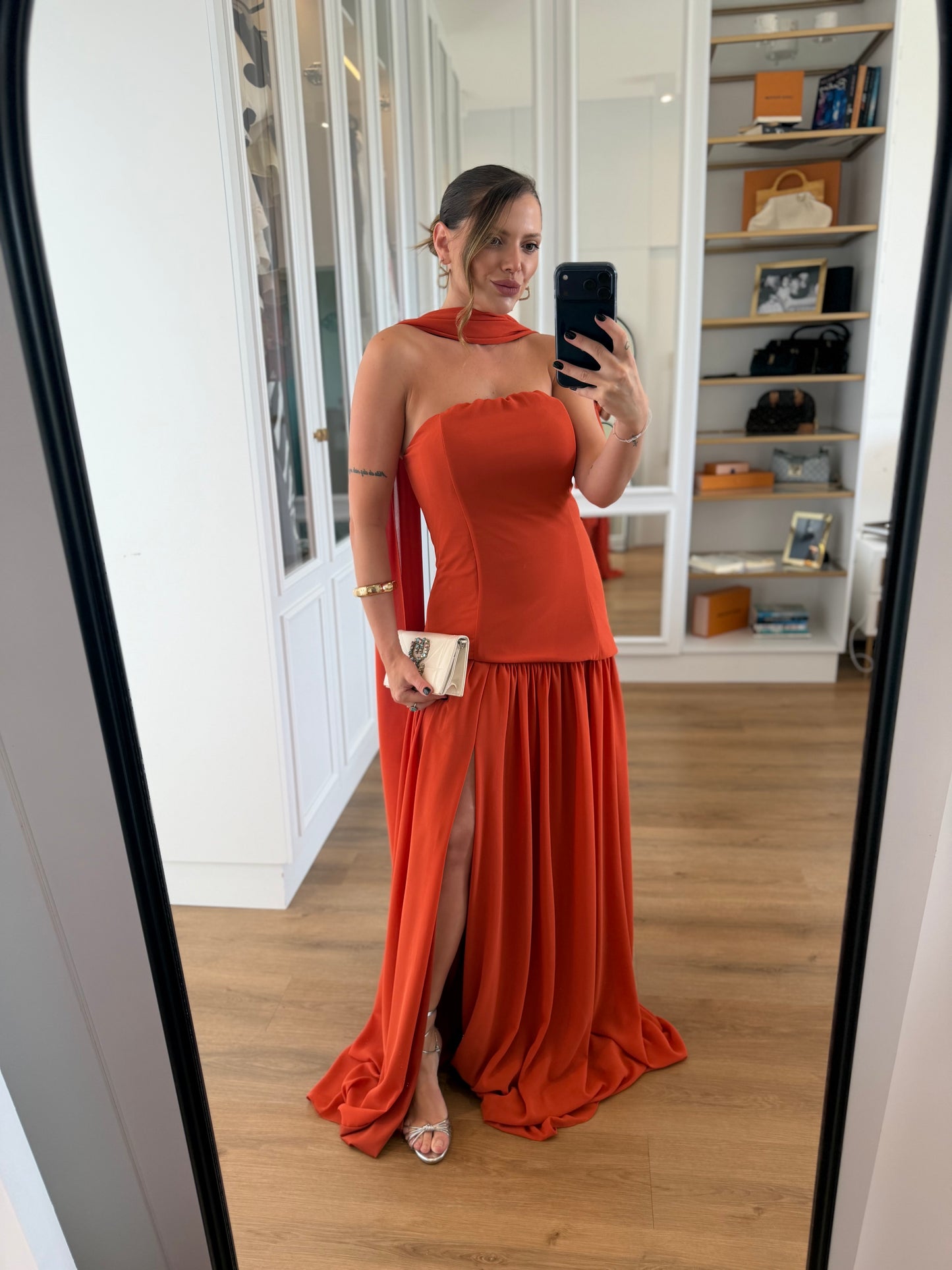 Vestido Longo Tomara que Caia com Fenda