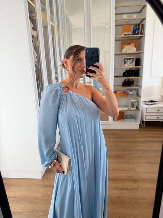 Vestido Longo Ombro Único